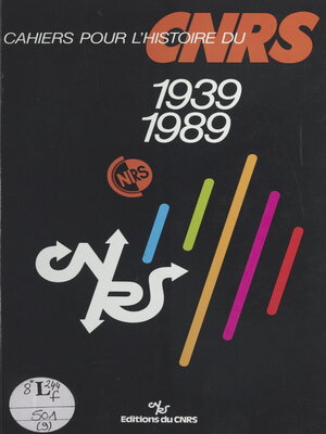 cover image of Cahiers pour l'histoire du CNRS (9)